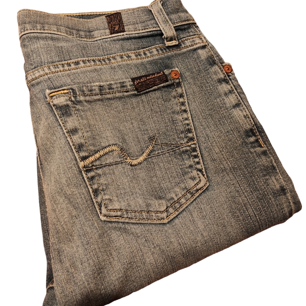 7 for All Mankind Slim Cigarette Distressed Jeans - Size 26